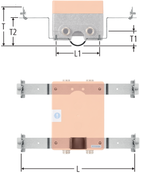 Montage-Set zu Unterputz-Waschtischbox