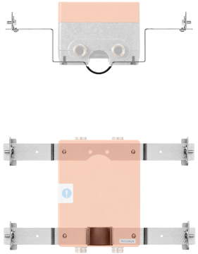 Set de montage pour boîtier lavabo à montage caché