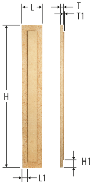 Optivis-Tec-Faserplatte lang
