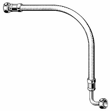 Tuyau flexible renforcé pour réservoir de chasse