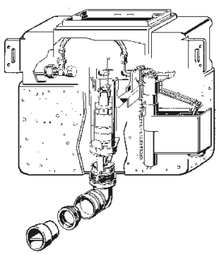 Réservoir de chasse à montage caché