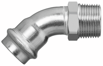 Optipress-Aquaplus-Bogen 45°