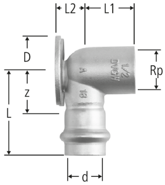 Optipress-Aquaplus-Anschlusswinkel