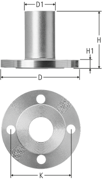 Optipress-Aquaplus-Flanschübergang PN 16