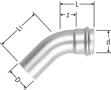 Optipress-Industry-Bogen 45°