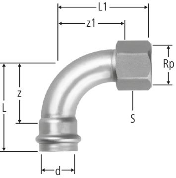 Optipress-Industry-Coude 90°