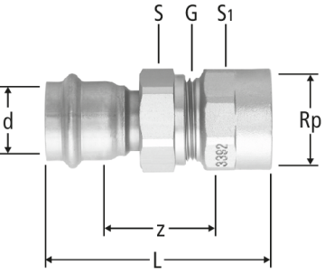 Optipress-Industry-Verschraubung