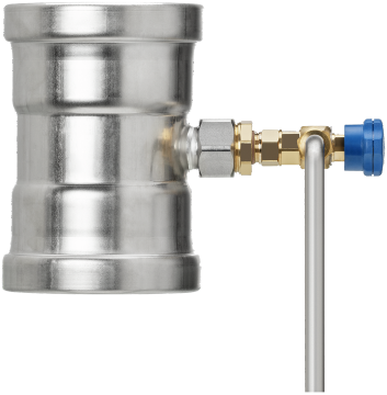 Optipress-Aquaplus-Probenahmestelle