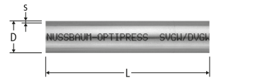 Optipress-Tuyau en acier inoxydable 1.4401/1.4404