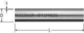 Optipress-Tuyau en acier inoxydable 1.4520