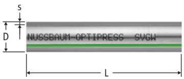 Optipress-Edelstahlrohr 1.4521