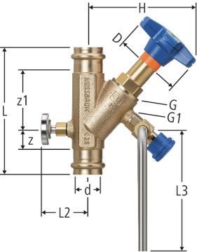 Optipress-Aquaplus-Schrägsitzventil