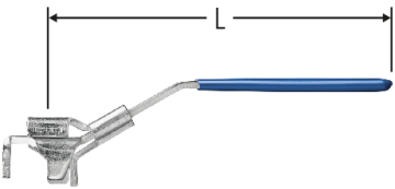 Griff abschliessbar blau