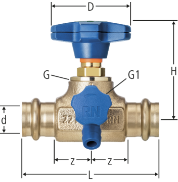 Optipress-Aquaplus-Geradsitzventil