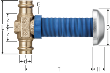 Optipress-Aquaplus-Unterputz-Geradsitzventil