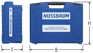 Coffret pour bouchon d'essai de pression