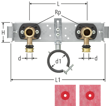Optiflex-Flowpress-Modul mit Anschlusswinkel