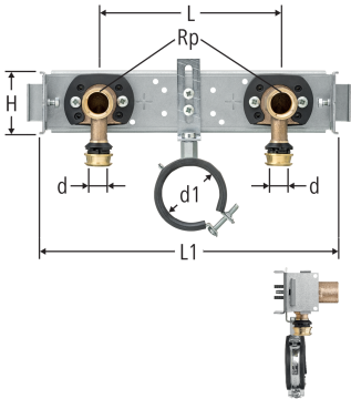 Optiflex-Flowpress-Modul mit Anschlusswinkel