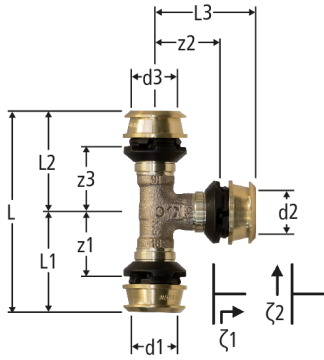 Optiflex-Flowpress-T-Stück