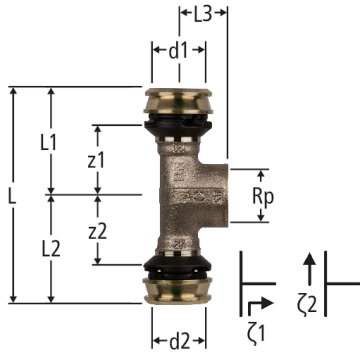 Optiflex-Flowpress-T-Stück