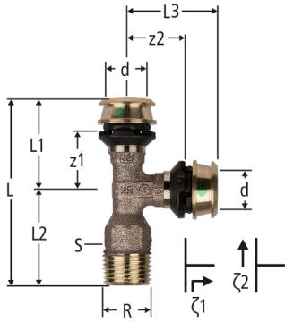 Optiflex-Flowpress-T-Stück