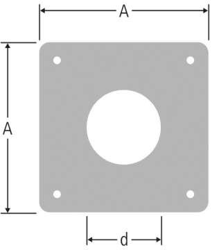 Optiflex-Plaque de fixation