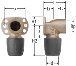 Optiflex-Profix-Anschlusswinkel