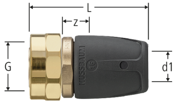 Pièce intermédiaire enfichable droite