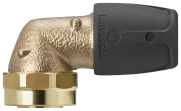 Pièce intermédiaire enfichable coudée