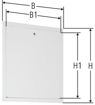 Cadre avec porte blanc pur RAL 9010
