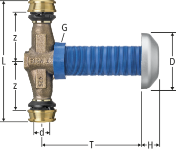 Optiflex-Flowpress-Unterputz-Geradsitzventil