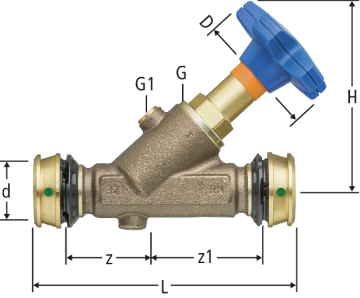 Optiflex-Flowpress-Robinet oblique