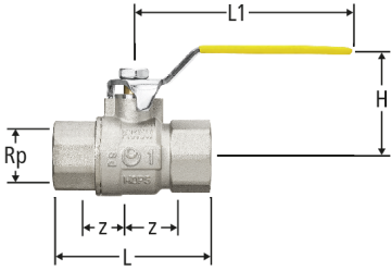 Robinet à bille pour gaz