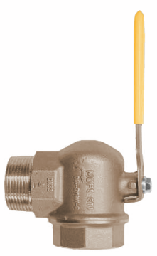 Robinet à bille équerre pour gaz