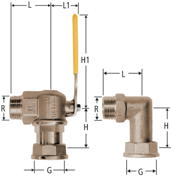 Set de raccordement pour compteur de gaz