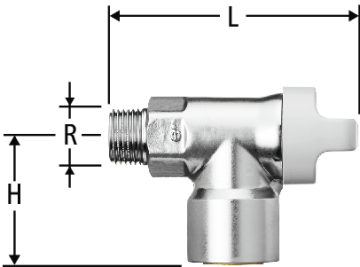 Gas-Steckdose absperrbar