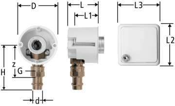 Presa per gas sotto muro