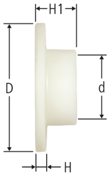 Douille à collerette