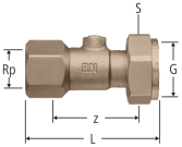 Optifitt-Serra-Raccord à écrou mobile