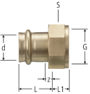 Optipress-Aquaplus-Raccord à écrou mobile