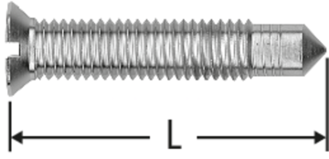 Schraube zu Deckrosette erhöht