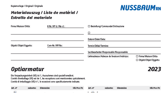 Bild Materialauszüge Optiarmatur 2023