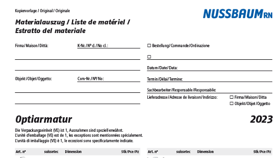 Bild Materialauszüge Optiarmatur 2023