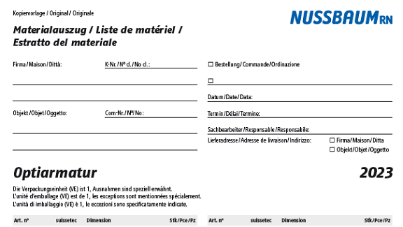 Bild Materialauszüge Optiarmatur 2023