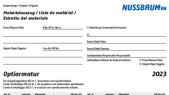 Bild Materialauszüge Optiarmatur 2023