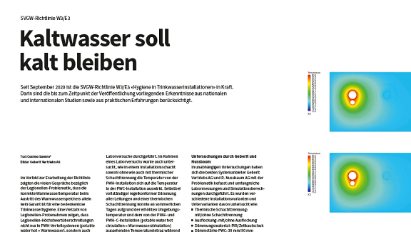 Kaltwasser soll kalt bleiben