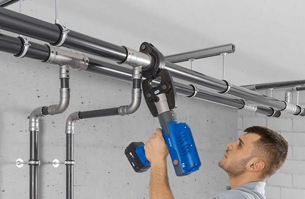 Optifitt-Press verpressen