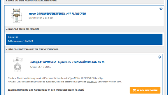 Schrauben für Flanschverbindungen DE