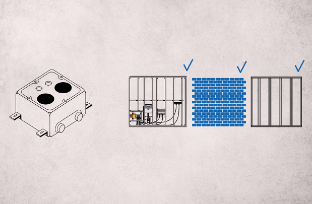 Up box Etagenarmaturen Installieren